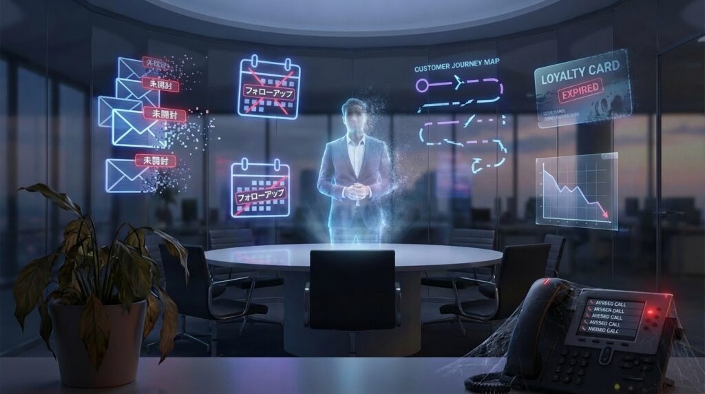 失っているもの4:既存顧客へのアフターフォロー機会(リピート率の低下)