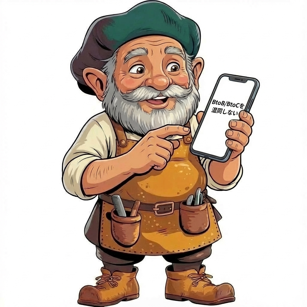 BtoB/BtoCを混同しない