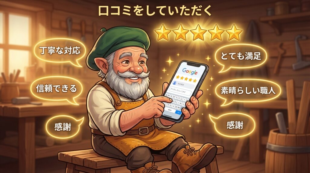 口コミを「戦略的に」増やし、必ず返信する