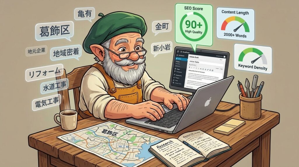 地域キーワードを含む質の高いコンテンツ