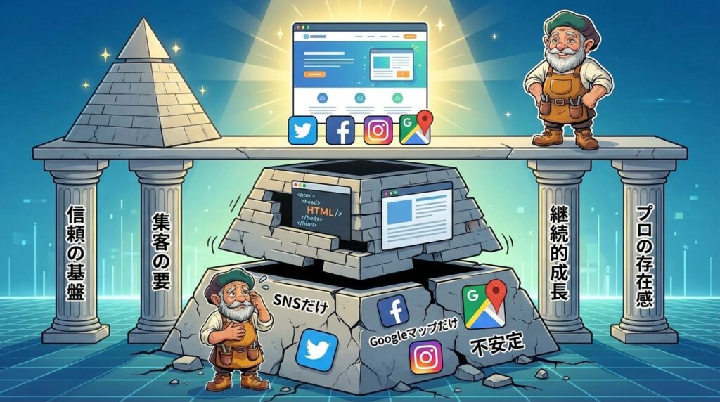 SNSやGoogleマップがあれば、ホームページはいらない