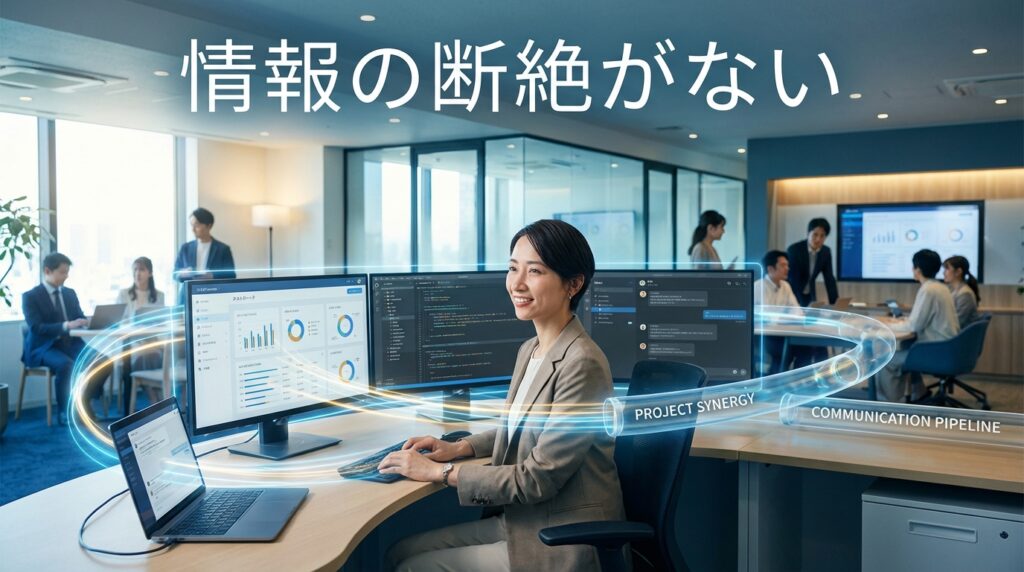 情報の断絶がない