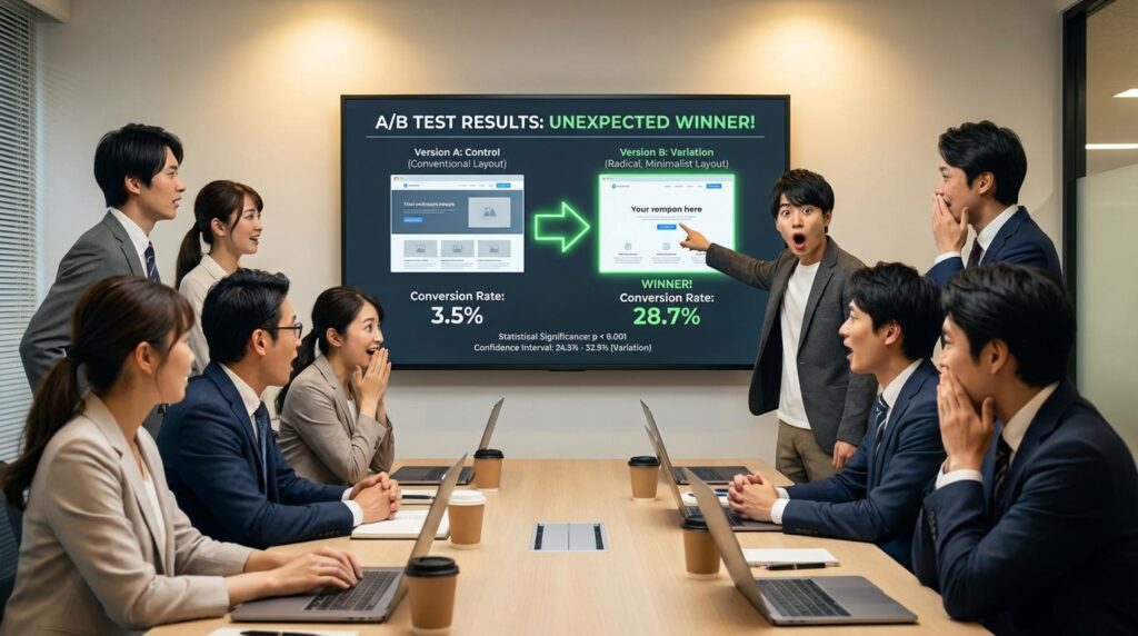 A/Bテストで「意外な結果」が出た瞬間