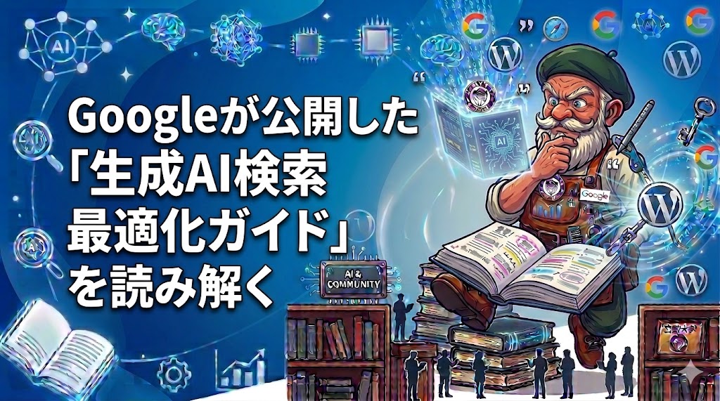 Googleが公開した「生成AI検索 最適化ガイド」を読み解く――AEO・GEOに踊らされないための原則と実践